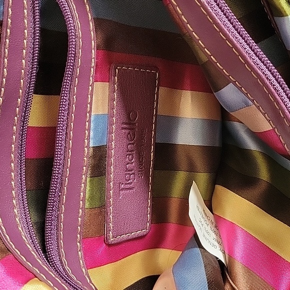 Tignanello purple shoulder handbag - Picture 5 of 9